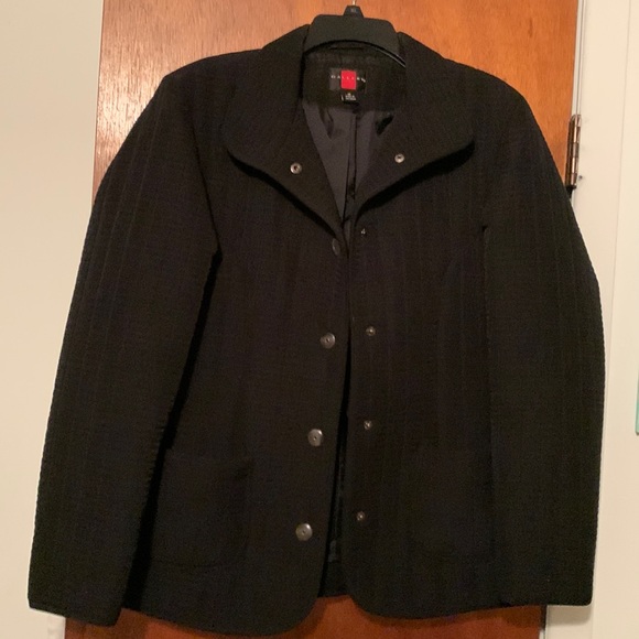 Gallery Jackets & Blazers - Gallery black quilted, car jacket lightly used